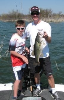 Trey and Kyle fishing Falcon Lake testing rods