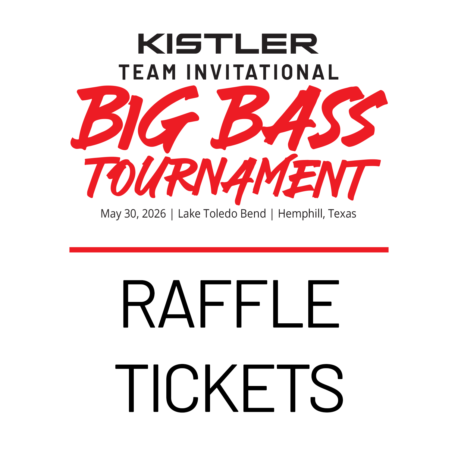 KISTLER Invitational Raffle Tickets