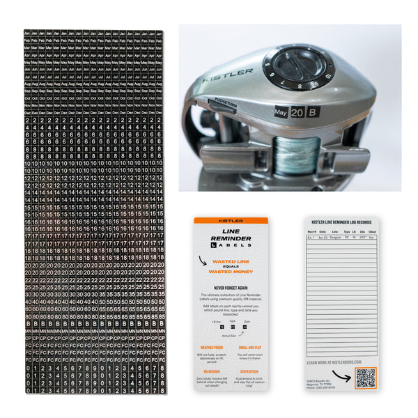 Line Reminder Labels KISTLER Fishing